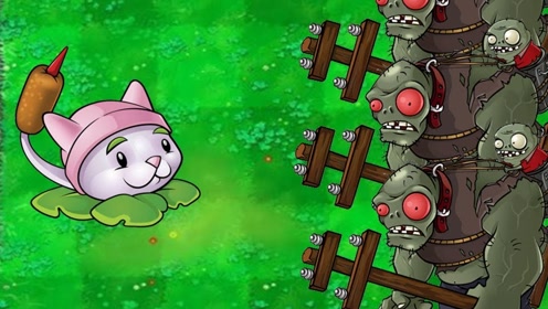 植物大战僵尸100个猫尾草汇集的实力