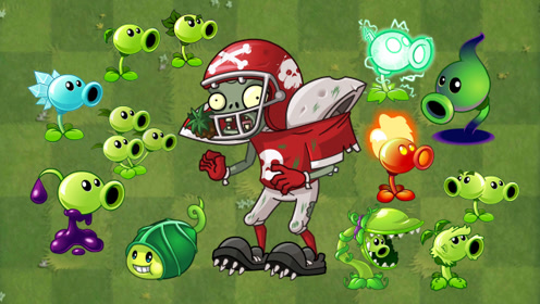 pvz大头全明星僵尸冲刺所有豌豆植物