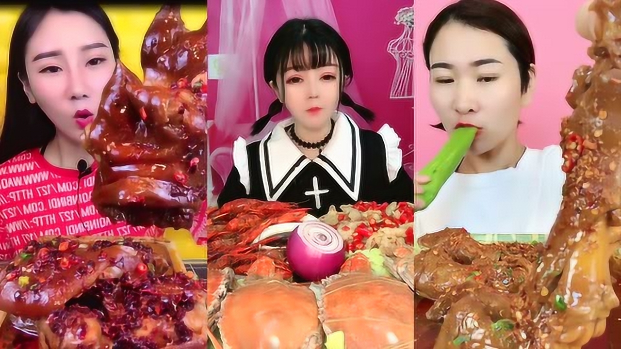 大胃王吃播:小姐姐直播吃小米椒,爱吃辣的小姐姐皮肤真好!