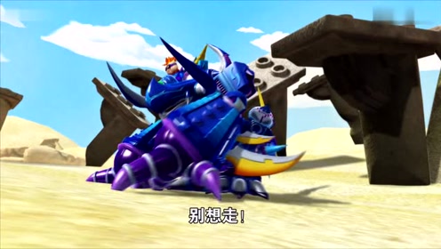 猪猪侠之积木世界:拥有超级元件的蓝雷机甲强到可怕,猪猪侠怎么打?