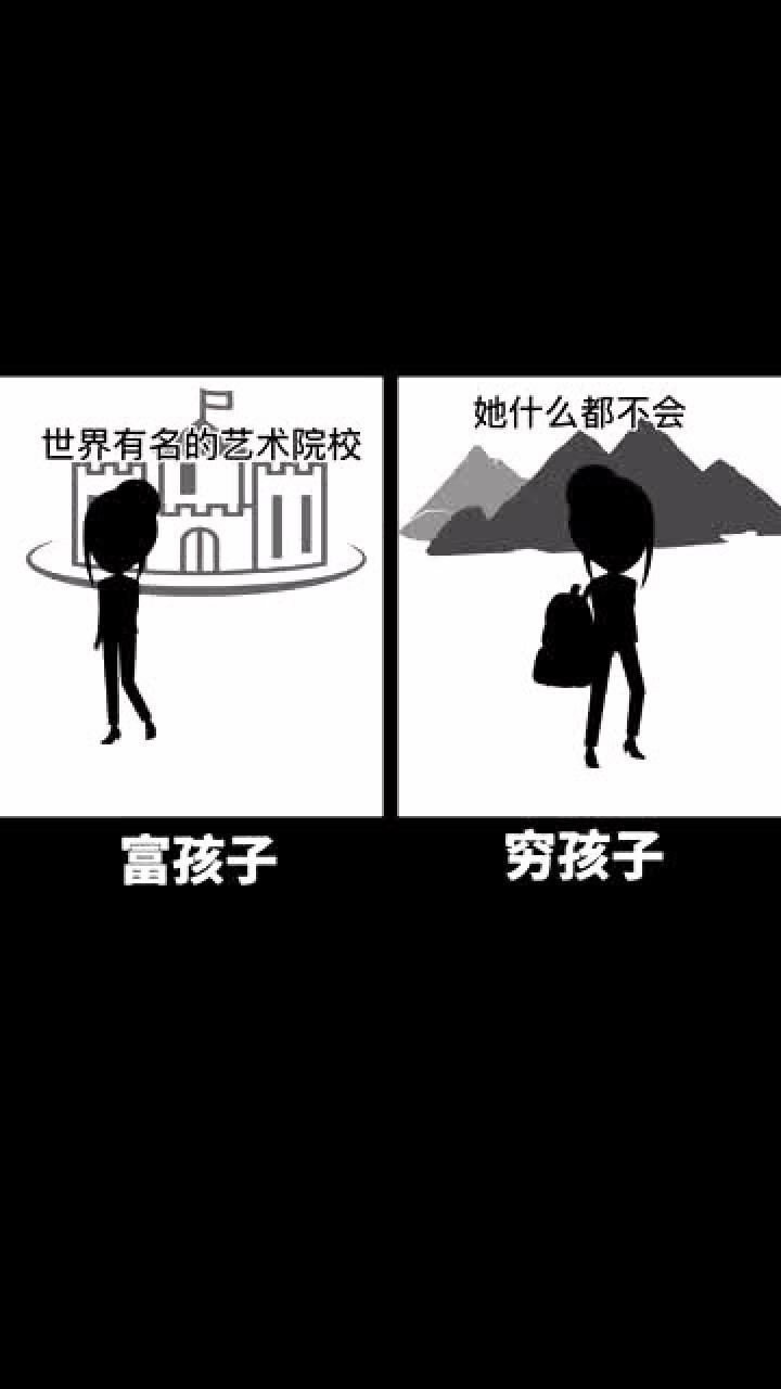 穷孩子和富孩子的区别大吗,你们怎么看呢!