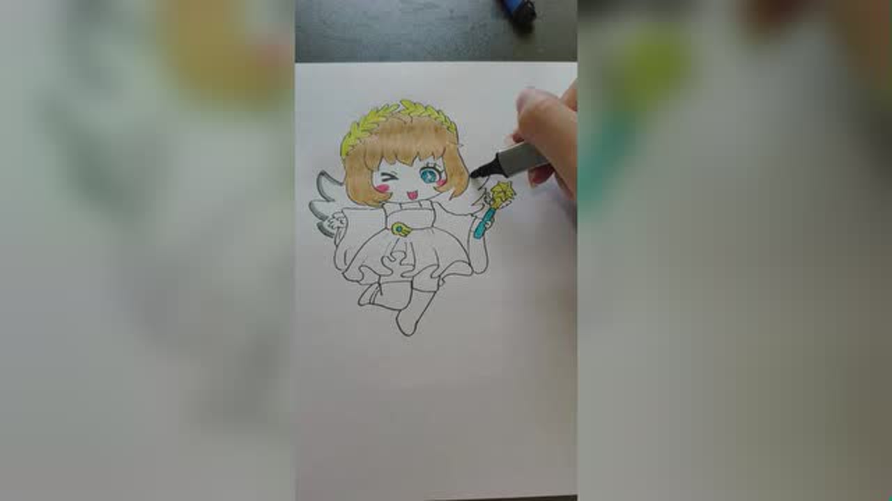 迷你世界系列:我和妹妹画的安吉洛斯,你们喜欢哪个