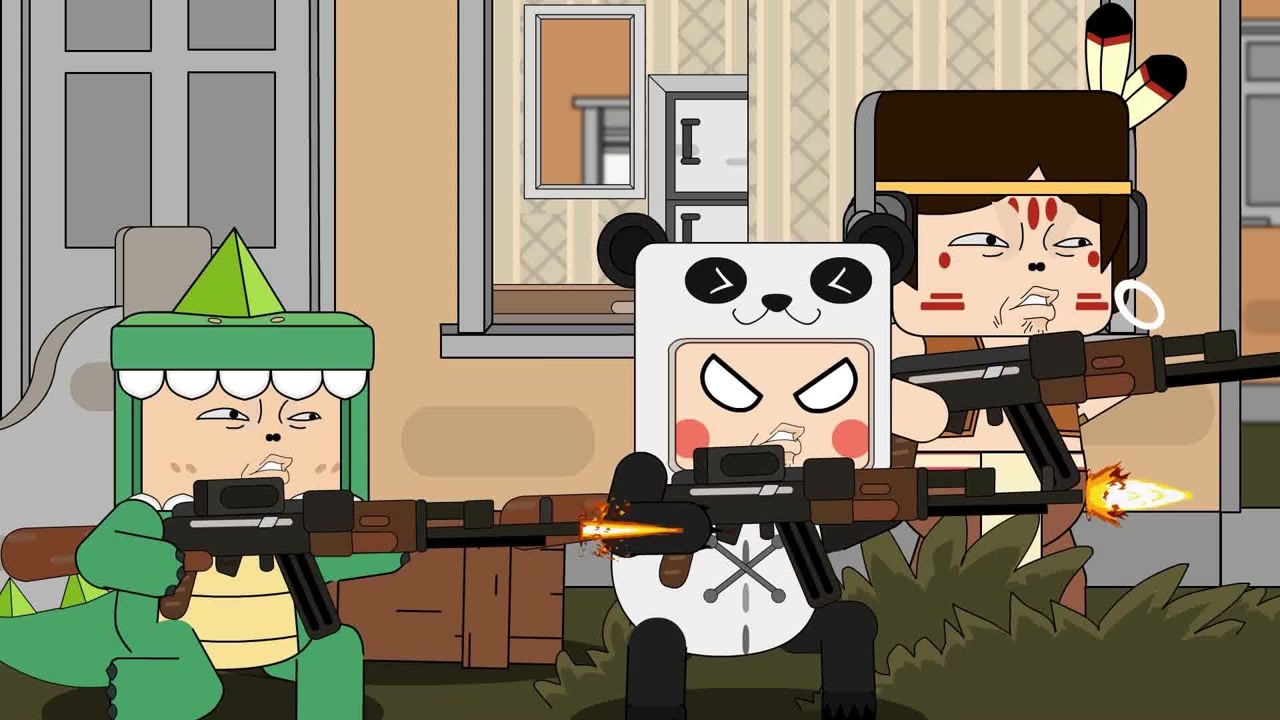 迷你吃鸡小队:卡卡匹配到猪队友,一个接一个的送人头