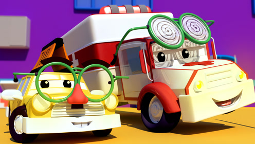 10:13学习街车怪物卡车自卸车挖掘机和出租车儿童卡通动画时 间:2018