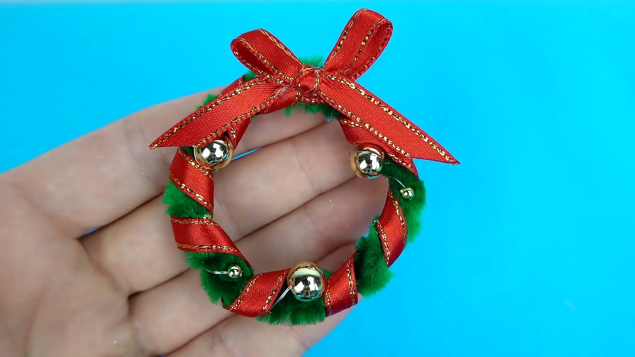 微世界diy:迷你款圣诞花环