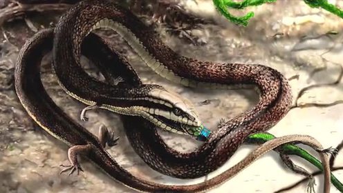 科学家首次发现四条腿蛇化石:蛇祖先或来自陆地