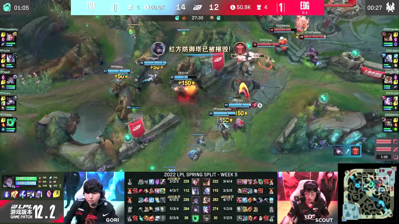 LPL春季赛 EDG 2-0 FPX