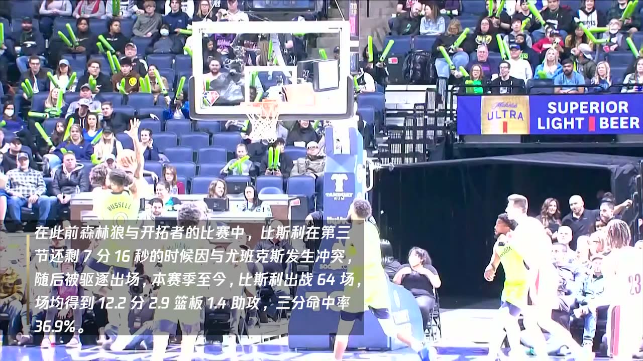 NBA官方宣布 比斯利因与尤班克斯发生冲突被罚35000美元