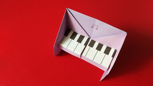 纸板钢琴手工制作图片