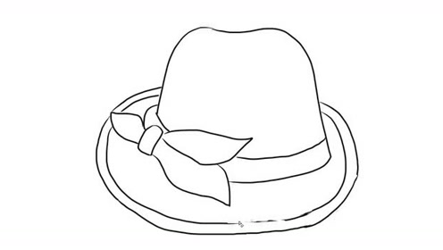 可爱的礼帽幼儿亲子简笔画 宝宝轻松学画画