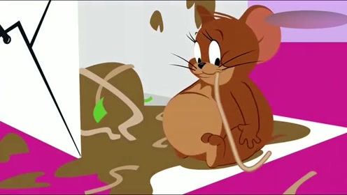 猫和老鼠: 杰瑞的肚子喝的像一个皮球!