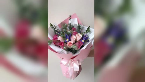 整束花包装教程 腾讯视频