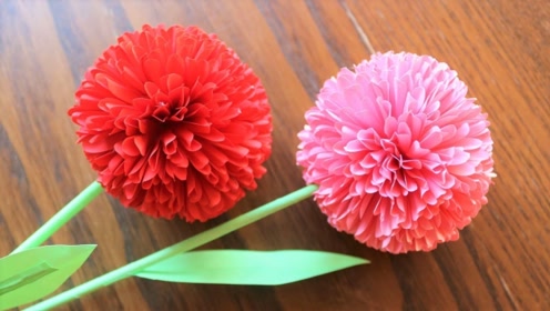 手工剪纸教程:如何制作一束美丽的纸花,快来学一学吧