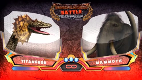 野兽世界:泰坦巨蟒vs猛犸象,决战青青草原