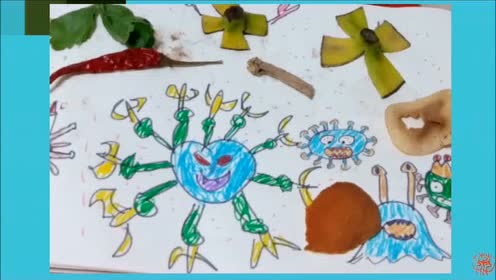 如何制作幼儿创意美术教程盛夏的烟火 百度经验