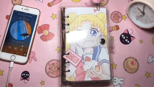 绿色手帐做多了,今天来试试粉红色的