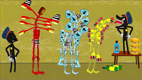 minecraft动画:怪物们的生存挑战,汽笛人军团集结!