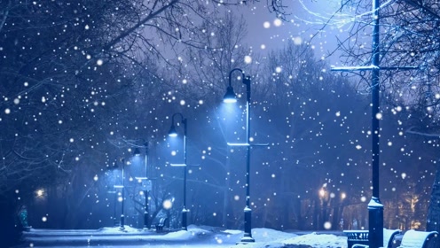 f2104_伤感下雪街景视频