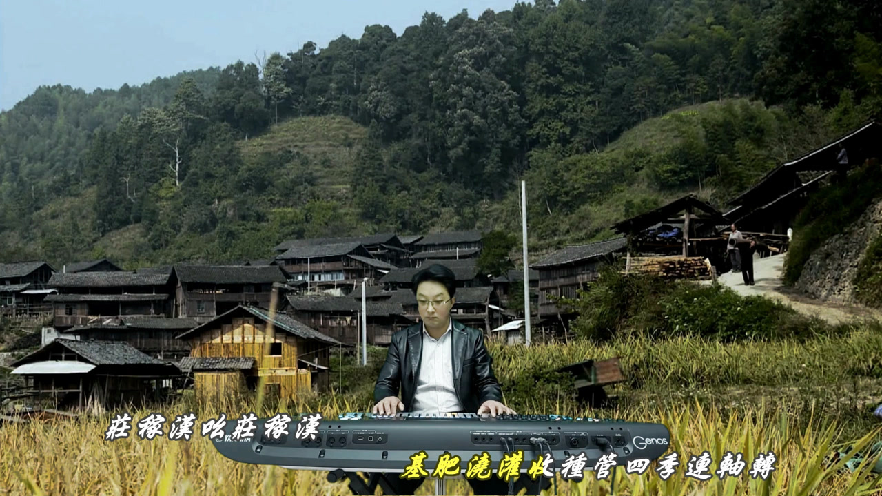 【庄稼汉】电子琴音乐;再苦不低头再难腰不弯!