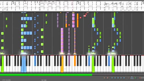 【synthesia】黑樂譜反黑bad apple rock