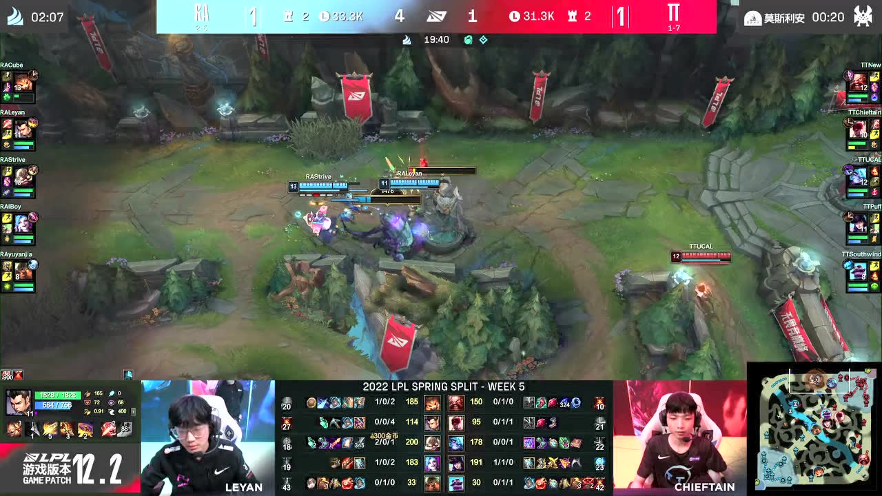 LPL春季赛 RA 2-1 TT