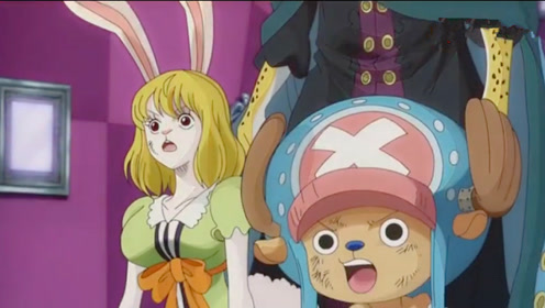 路飞娜美乔巴从四皇大妈成功解救布鲁克,山治为路飞送肉补充能量!