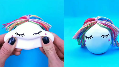 一分钟自制捏不烂的减压球,用家里的材料就能做!