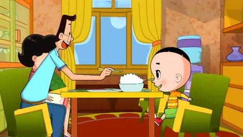 大头儿子:大头吃饭记,太聪明了我的大头