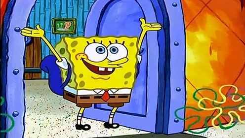 海绵宝宝背上书包,开心地去上学,结果意外惊喜出现了