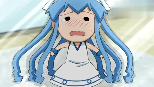 小乌贼娘饿了,竟吃了超大的虾!把肚子撑成了一个球!