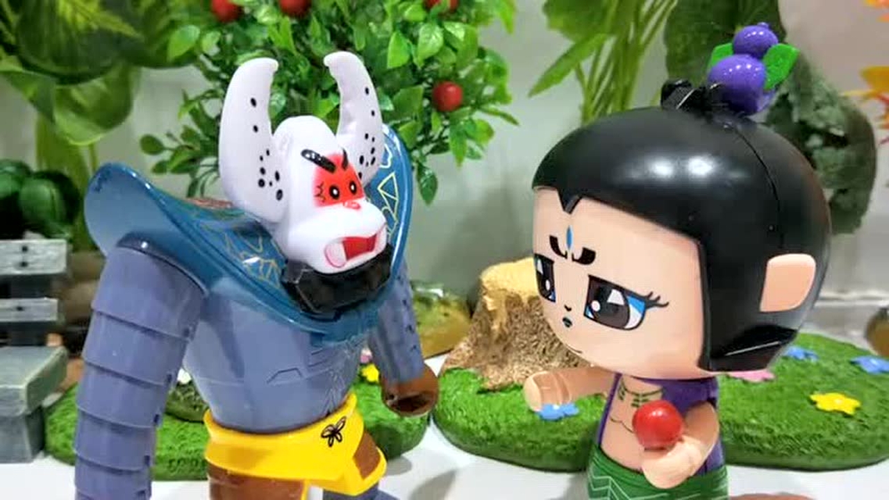 一颗苹果树引发大战,盛气凌人的蝎子精对葫芦娃撺拳拢袖