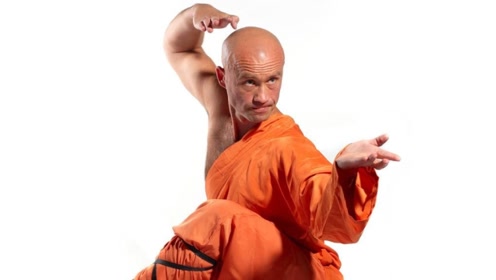 少林武僧团高级教练讲解少林拳实战,凶狠掌法破解对方蹬腿进攻