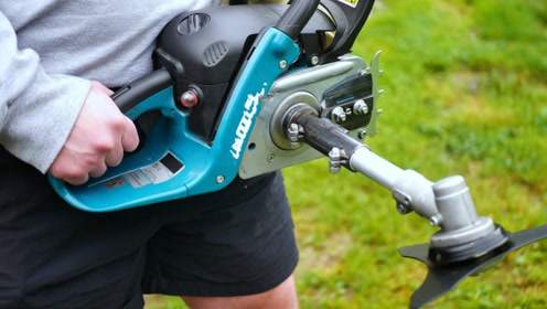 买的割草机不好用,一气之下把链锯拆了改装一台,这波操作我服了