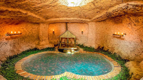 小伙自建地下水池,完工那一刻,震撼才刚刚开始