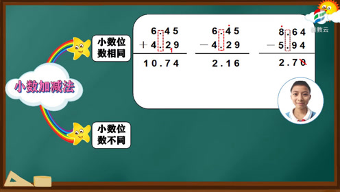 [图]四年级数学(人教版)《小数加减法的整理和复习》