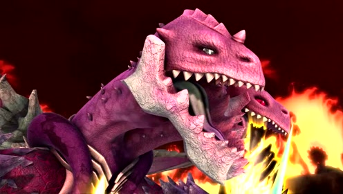 猪猪侠之变身小英雄:一口吐掉魔龙王的脑袋,这才是五灵王真正的威力