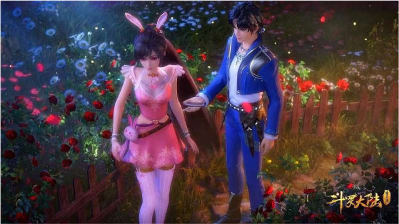 唐三帮小舞梳头小舞很高兴,三哥还夸小舞很美,真是太甜了!