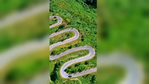 云南宜良68道拐,誉为天下第一拐,公路宛如盘山巨龙太惊险了!