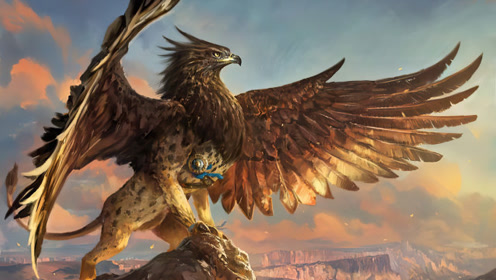 吃货狮鹫,是老鹰和雄狮的孩子,把古巴比伦的战马吃成了濒危动物