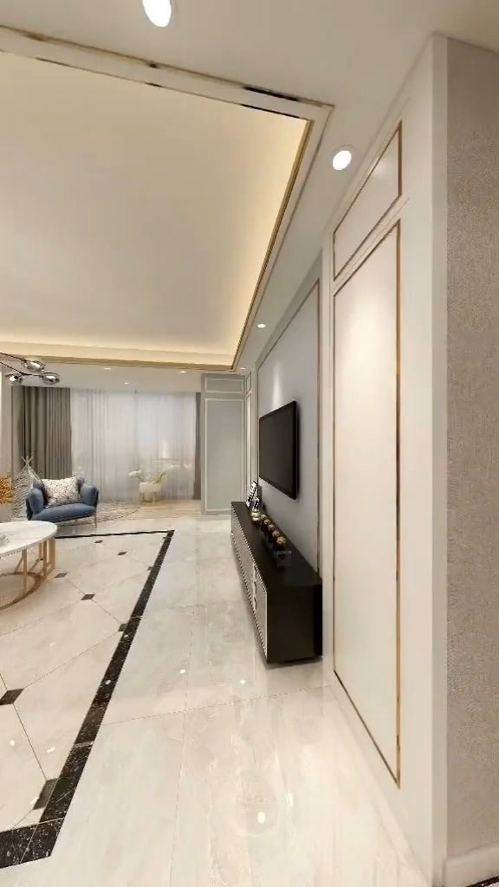 配置上金属线条,就是高档一些室内设计装修装修效果图