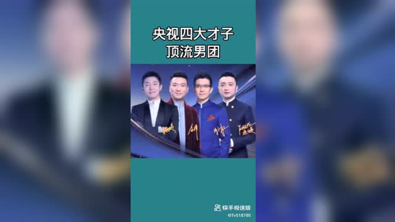 央视四大才子 顶流男团
