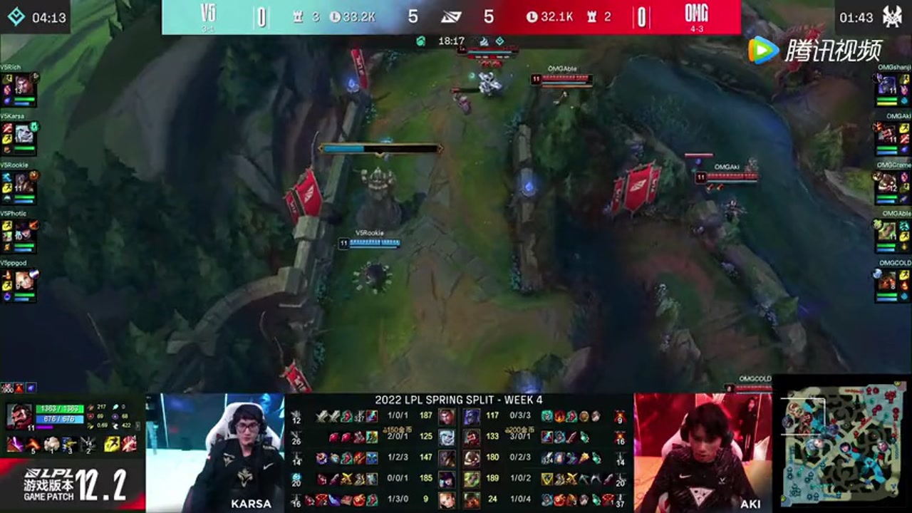 LPL春季赛 OMG 1-2 V5