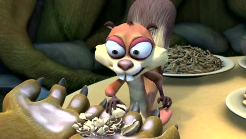 《熊出没》笨笨见到好多好吃的,好激动!