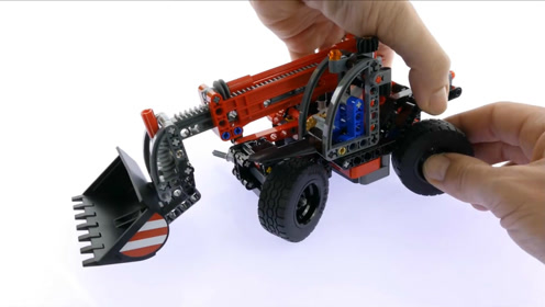 乐高积木科技机械系列42061伸缩臂工程车快速搭建
