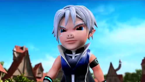 猪猪侠在游戏里和巴罗玩的很开心