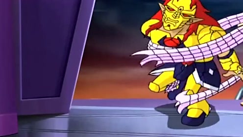 《神兵小将》蜘蛛王变身蛛风,天地盟主被蜘蛛丝黏住中毒身亡