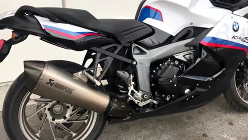 2015 宝马bmw k1300s,就这排气太漂亮了