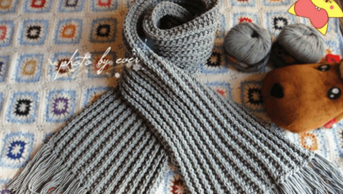 织围巾怎能少得了鱼骨针,几分钟就能学会哦!