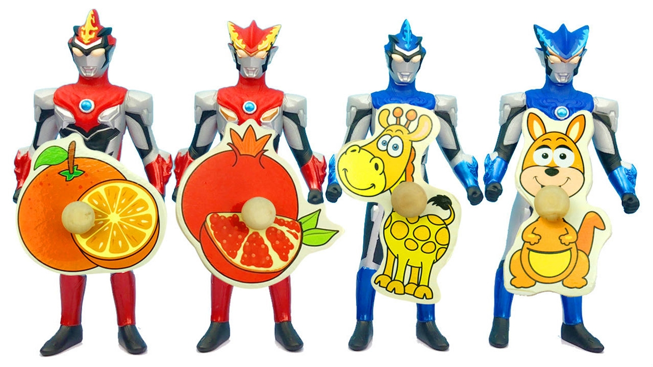 罗布奥特曼 水果动物拼图