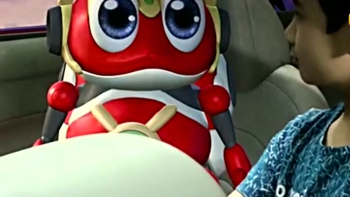 《快乐酷宝2》乐乐控制火雷霆打败狂裂猩,小宝都很惊讶